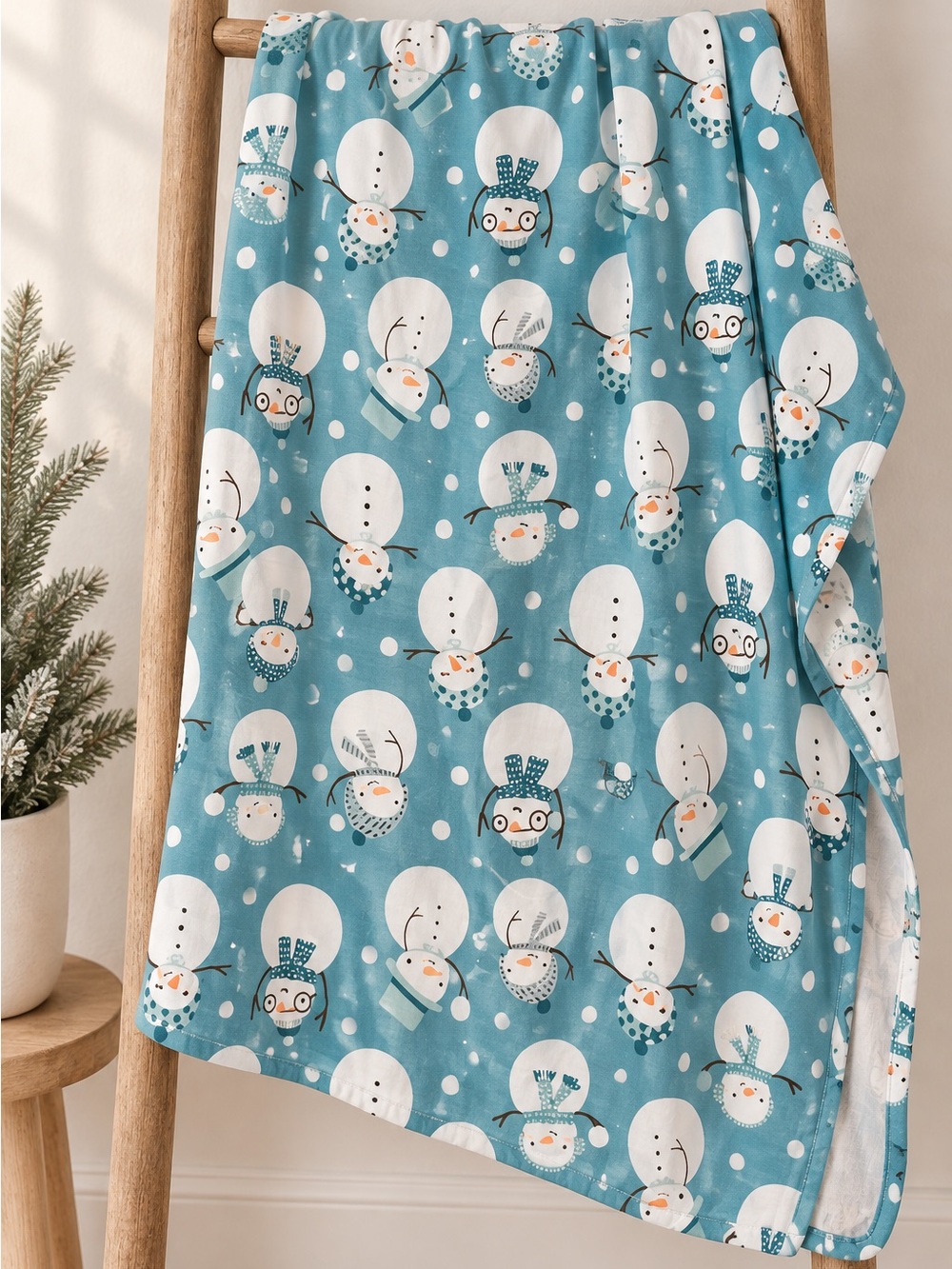 Little Sleepies Snow Much Fun Bamboo Swaddle Blanket